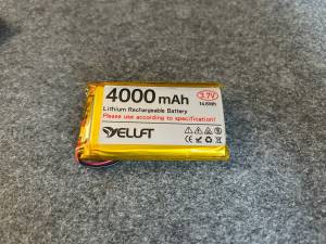Figure 2.3:4000 mAh Lithium Polymer rechargeable battery.