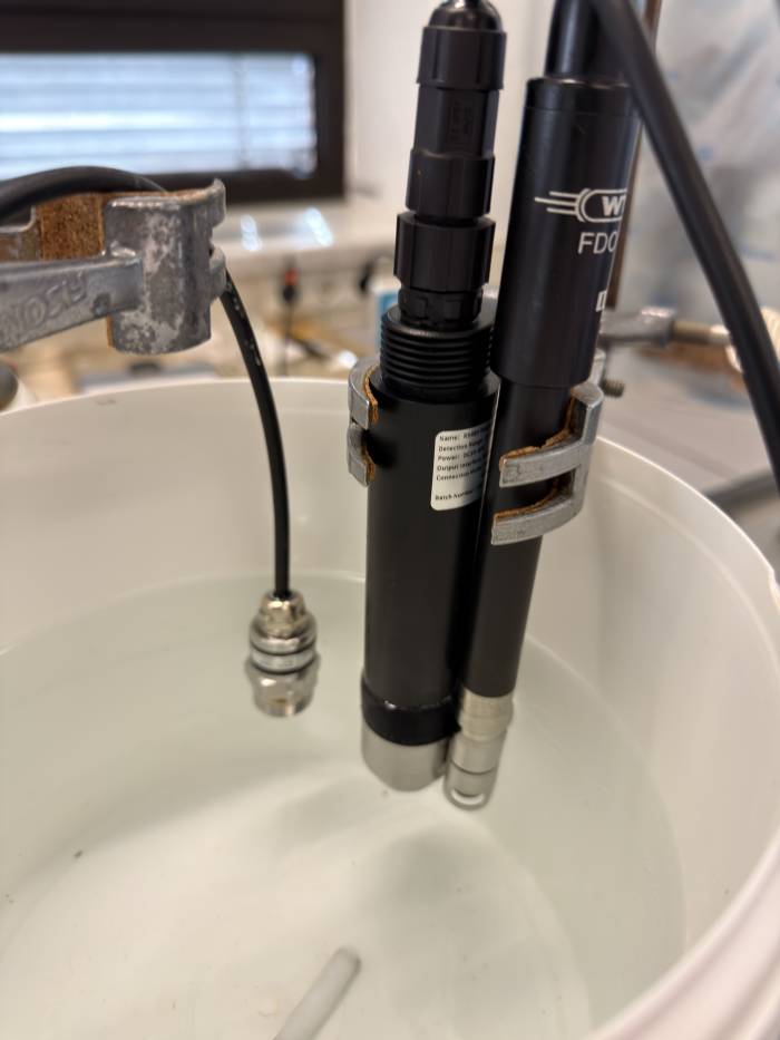 Mounting of reference and project probe in Sample 2 (Tap-Water). Mounting of reference and project probe in Sample 2 (Tap-Water).